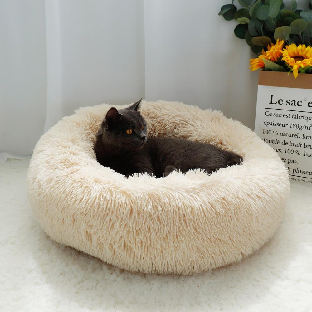Panier corbeille donut pour chien chat moelleux cocooning