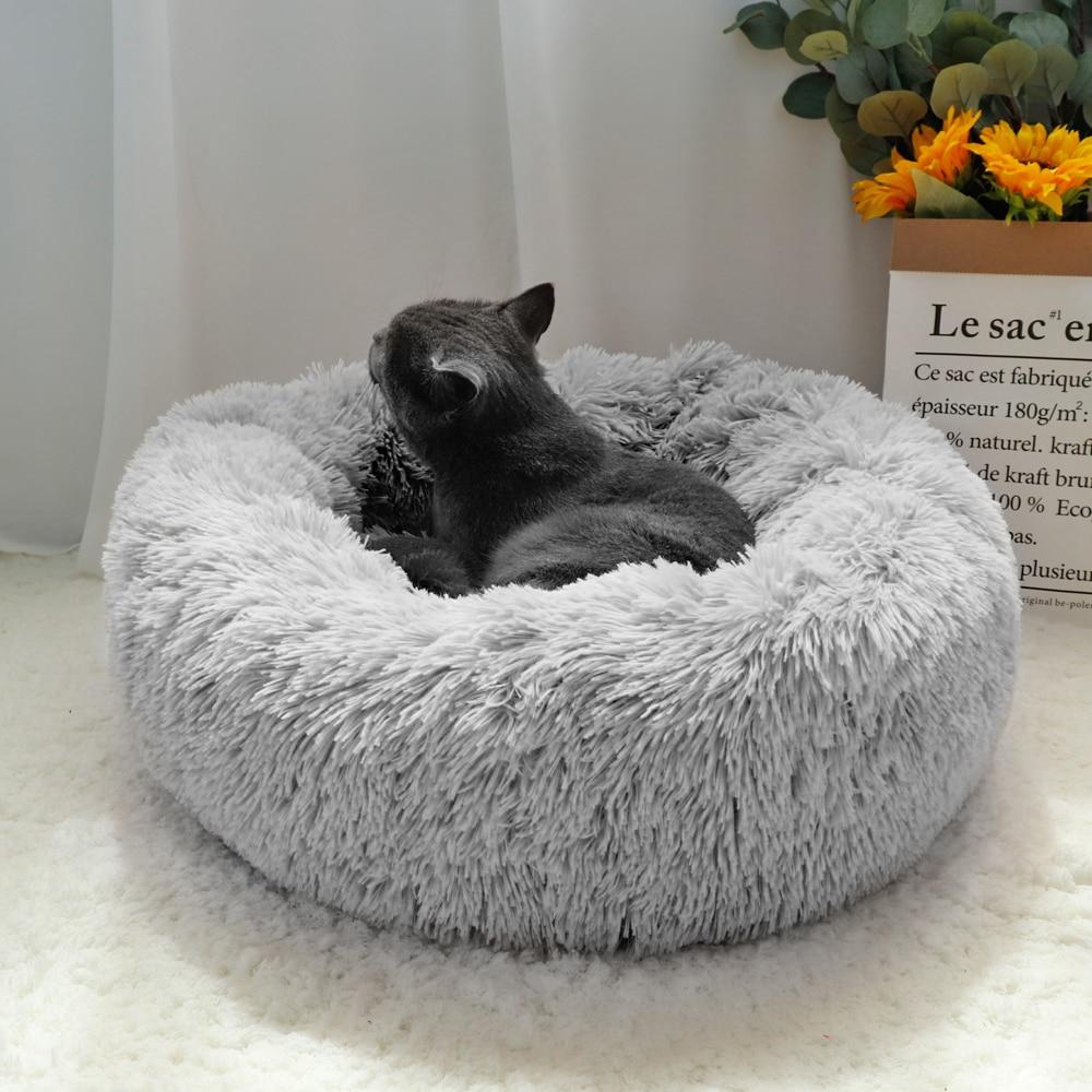Panier corbeille donut pour chien chat moelleux cocooning